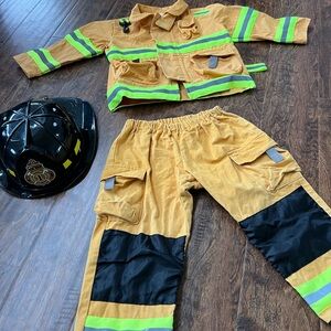 Kids Firefighter Costume with Helmet
